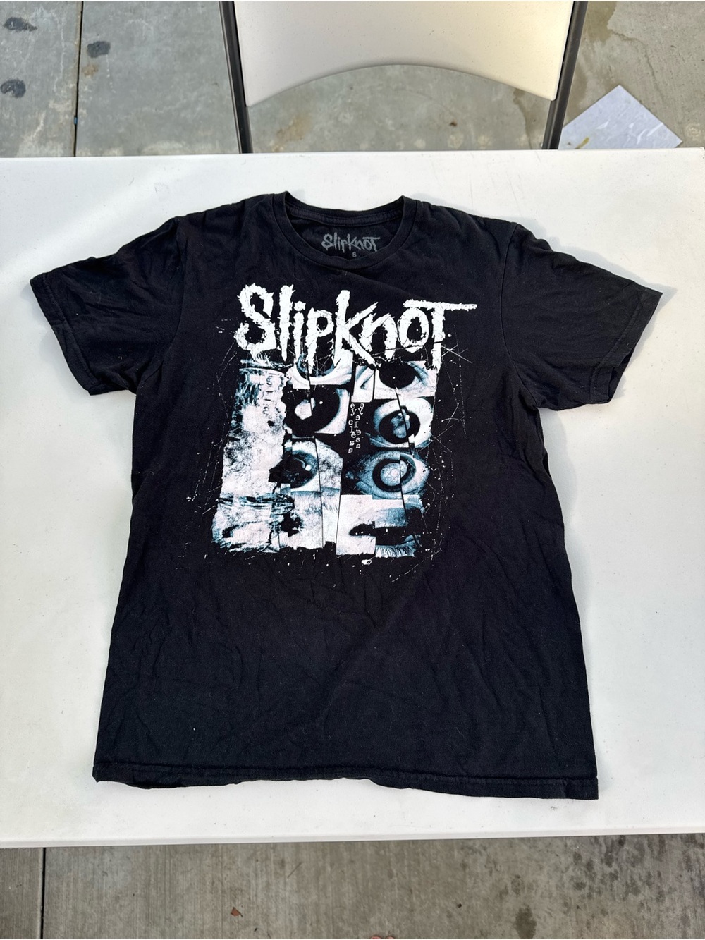 Slipknot “Eyeless” Original Black Graphic Metal Band T-Shirt Size S